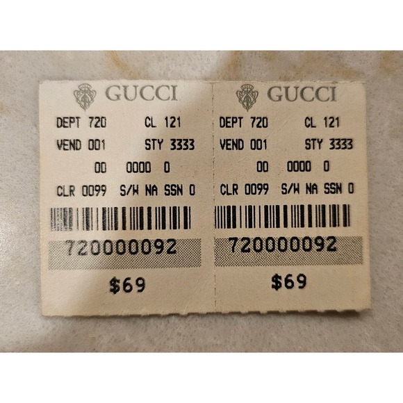 Gucci‎ Wallet Bifold Snap Closure Vintage Stripe Accent Made in Italy - Picture 3 of 16